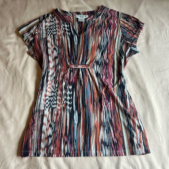 Liz Claiborne Multicolor Abstract Print Top – Size PM - Picture 1 of 5
